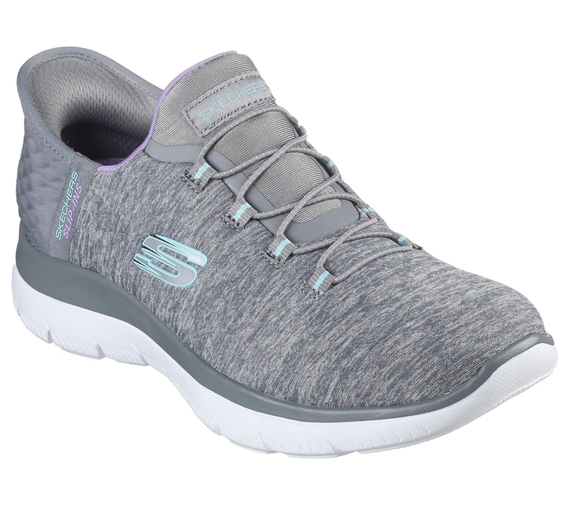 Skechers Women's Summits Dazzling Haze Sneaker, Grey Mint, 5 UK Wide