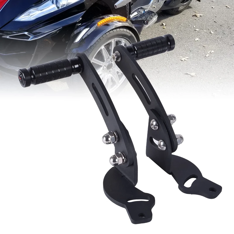 Goldfire 1 Pair Floor Board Highway Road Pegs Adjustable Can Am Spyder RT Foot Rest Extensions Highway Mounts with Footpegs RT Highway Pegs Fits For Can Am Spyder RT Factory Floorboard 2010-2019