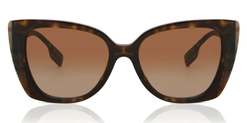 BURBERRY BE4393 MERYL DARK HAVANA/CHECK BROWN (405313) - 54mm