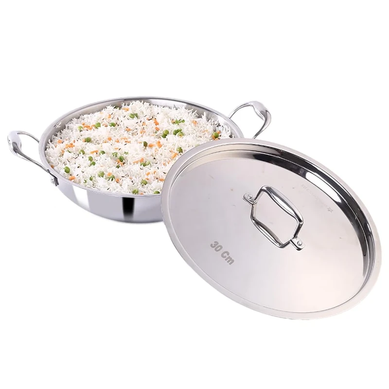 Wonderchef Nigella Triply Kadhai with SS Lid 30 cm