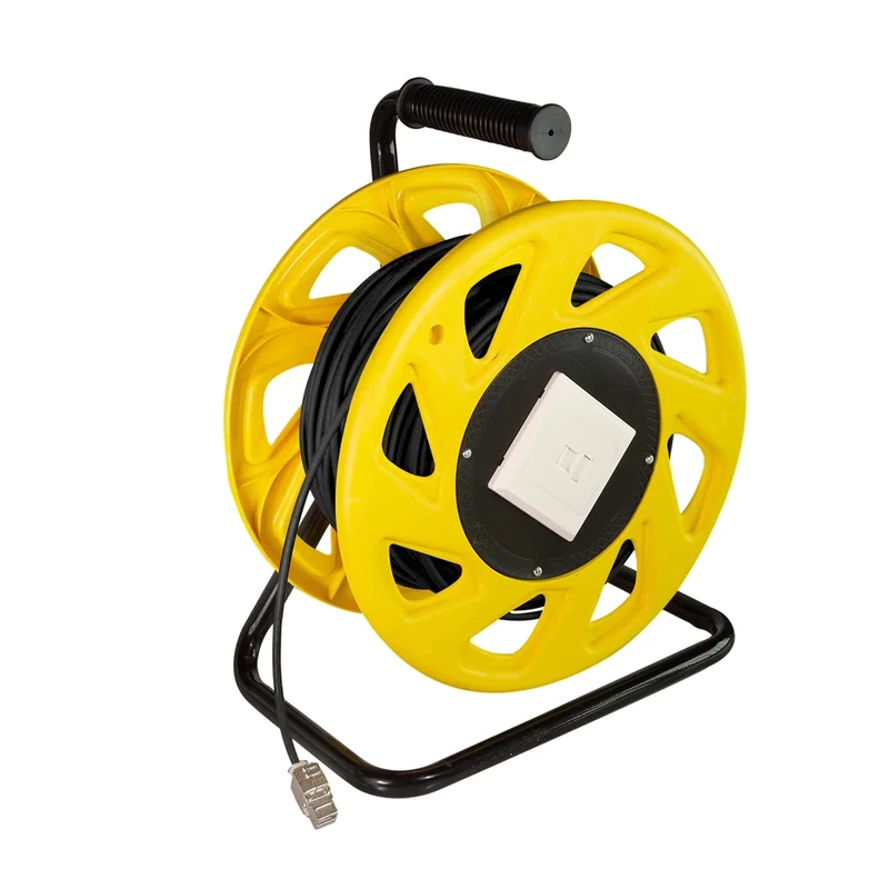 LogiLink Mobile Cable Reel Cat.7 with S/FTP Shielding, TPE Sheath, for Indoor and Outdoor Use, 60 m