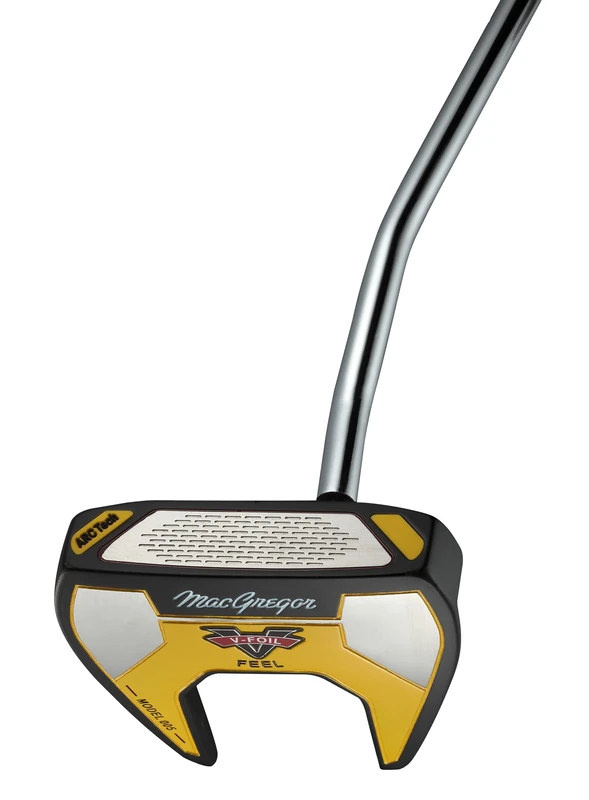 MacGregor V-Foil Putter, Yellow, Jumbo Grip - Image 1