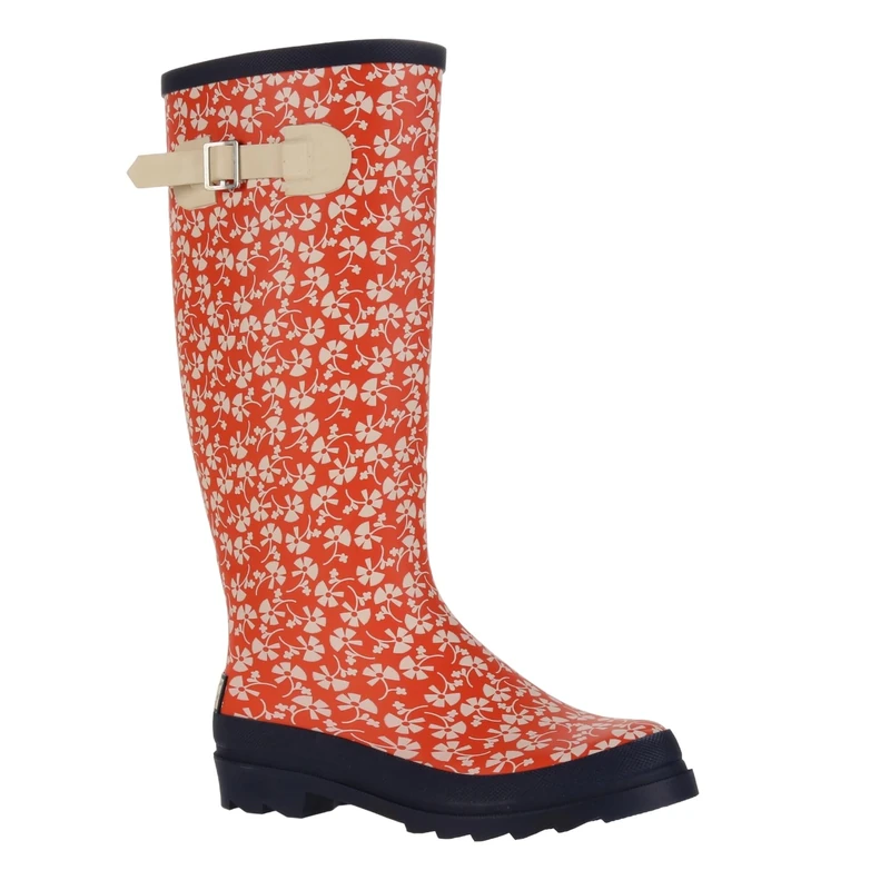 Regatta Womens Orla Kiely Hi Patterned Wellies - Parsley Satsuma - 8 UK