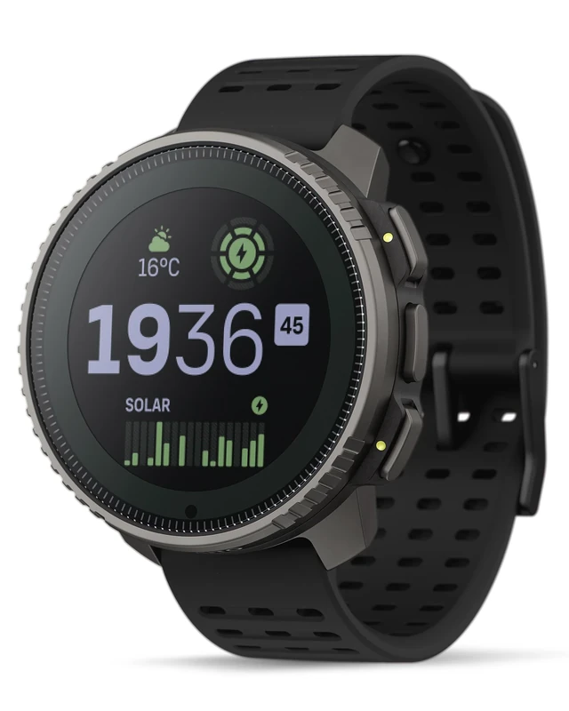 SUUNTO Vertical GPS Sports Watch, Solar Charging & Dual-GNSS, Multisport Smartwatch with Touchscreen & 95+ Sports, Advanced Health & Recovery Support, 60-Day Battery Life, Offline Map, Titanium Black