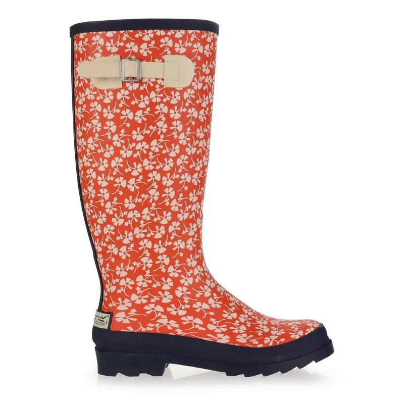 Regatta OrlaWellyH Womens Wellington Parsley Sat/Navy 7 UK