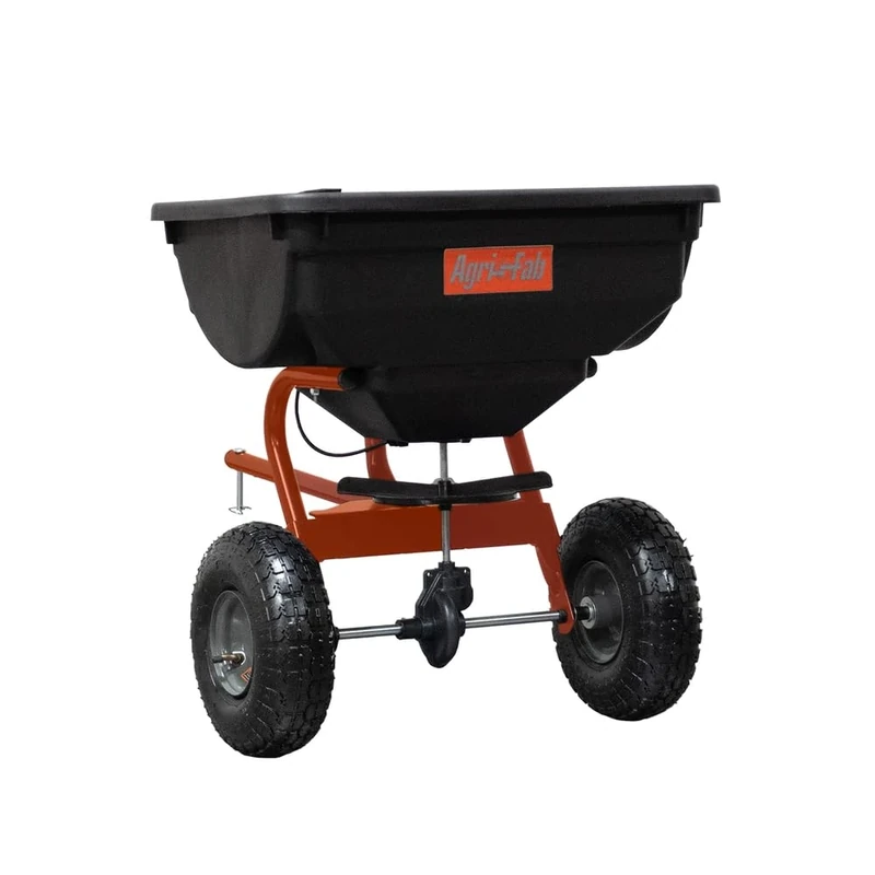 Agri-Fab Inc 45-0530-131, 85 lb. Tow Broadcast Spreader, Black/Orange