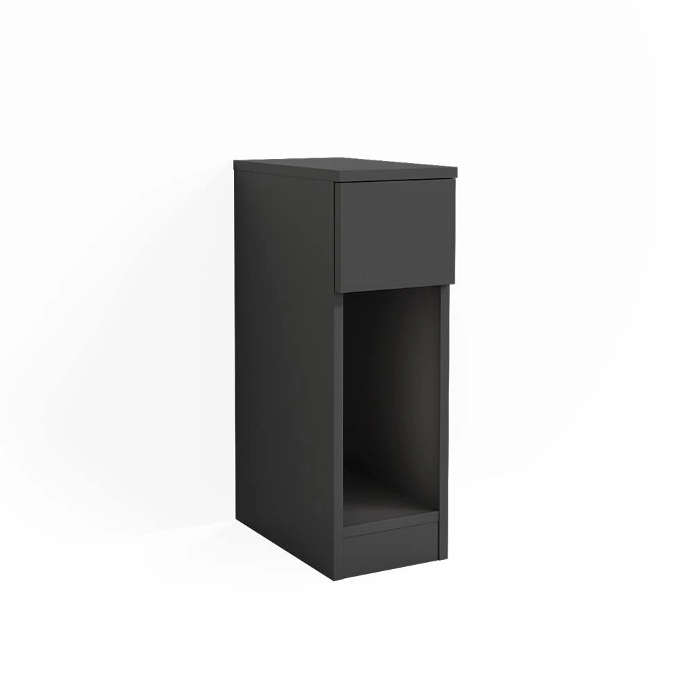 Vicco Nightstand Enton, Black, 20 x 59.5 cm