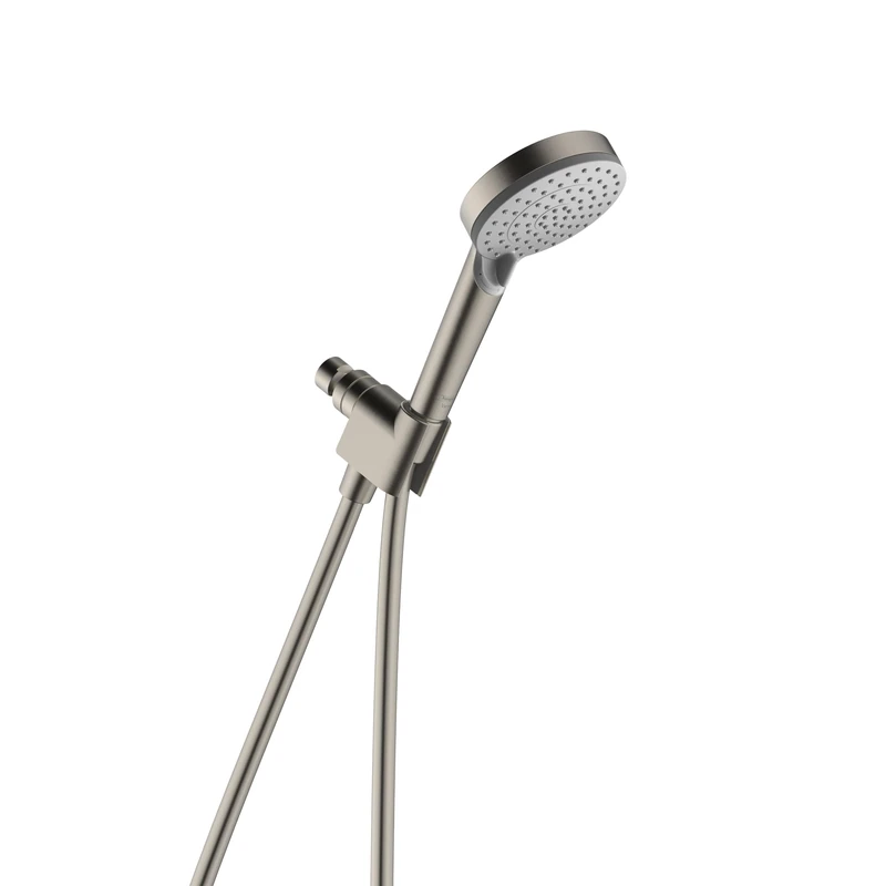 hansgrohe Vernis Blend 4-inch Handheld Shower Head Set 3-Spray Rain, IntenseRain High Pressure Detachable Shower Head with Hose in Brushed Nickel, 2.5 GPM, 04949820