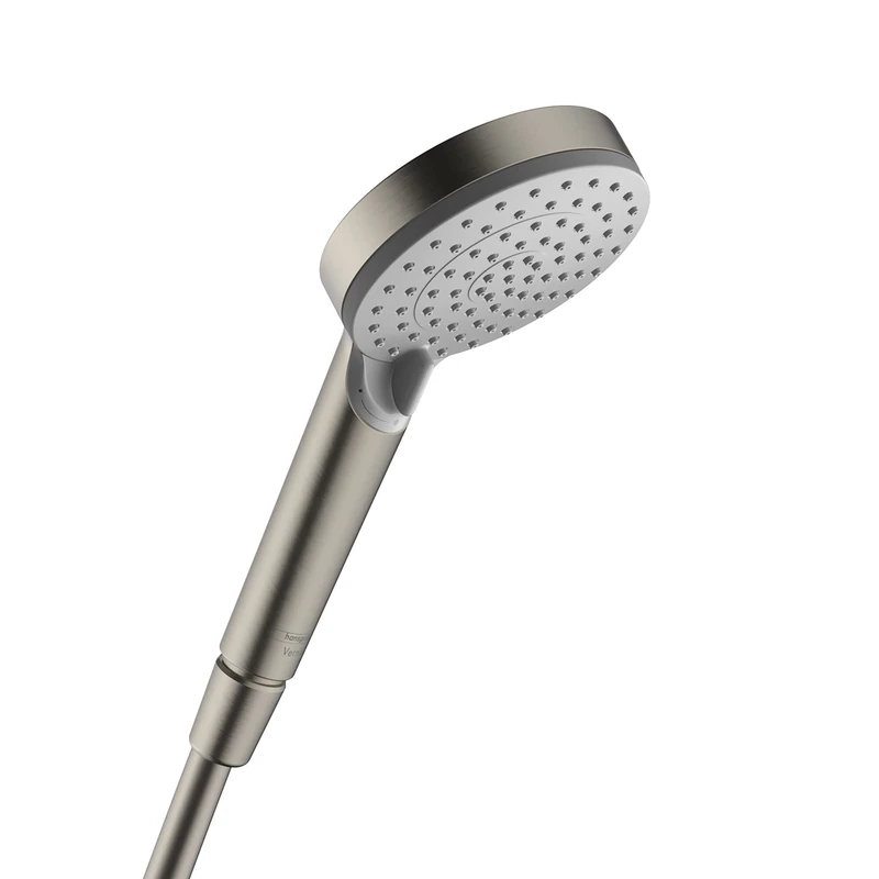 hansgrohe Vernis Blend High Pressure Handheld Shower Head 2-Spray Rain, IntenseRain in Brushed Nickel, 1.75 GPM, 26340821