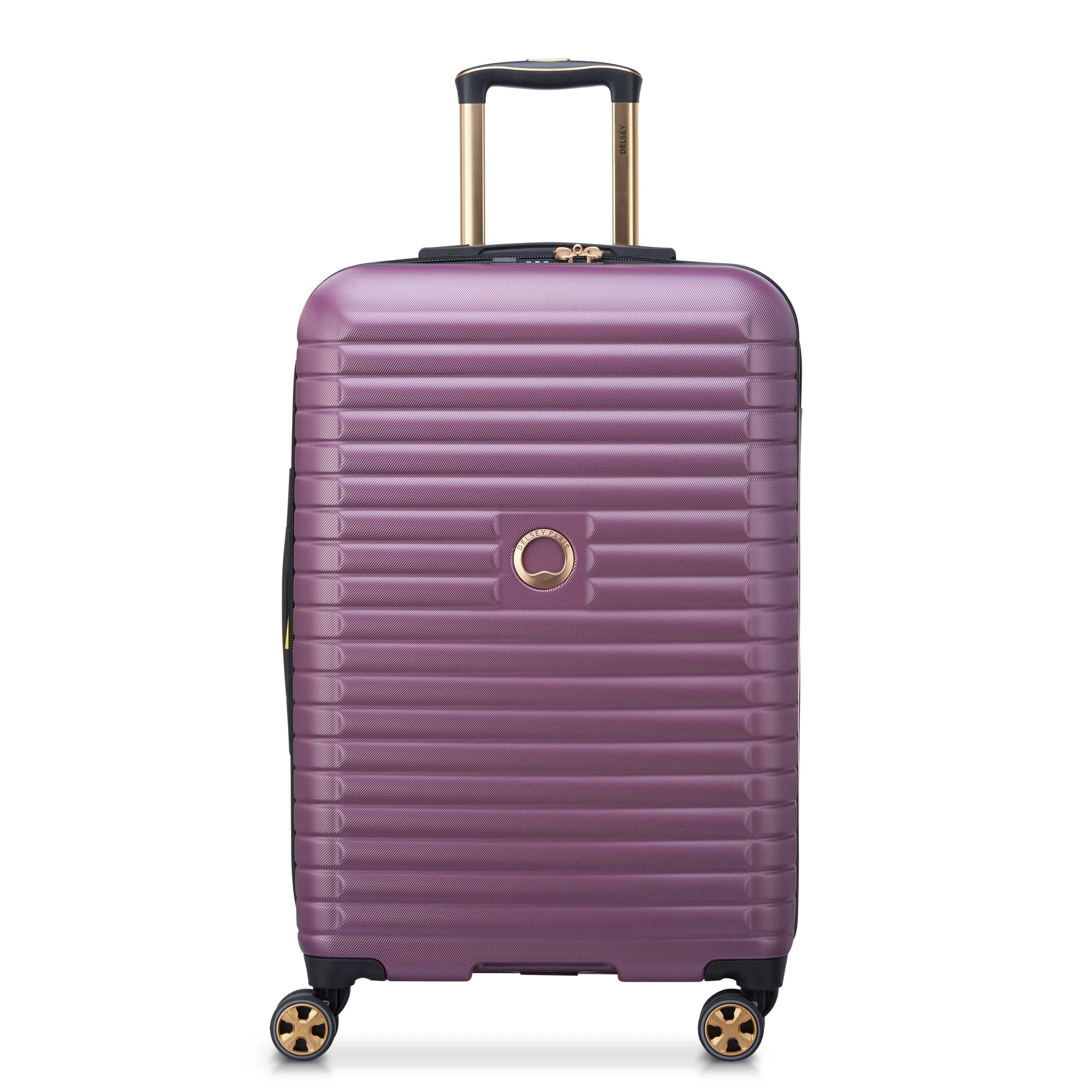DELSEY PARIS Cruise 3.0 Hardside Expandable Luggage with Spinner Wheels, Plum, Checked 26 Inch, Cruise 3.0 Hardside Expandable Luggage with Spinner Wheels