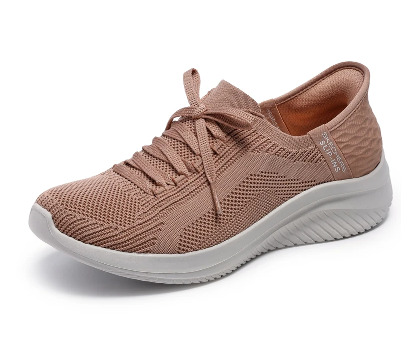 Skechers Womens Ultra Flex 3.0 Brilliant Path Sneaker, Tan, 3.5 UK