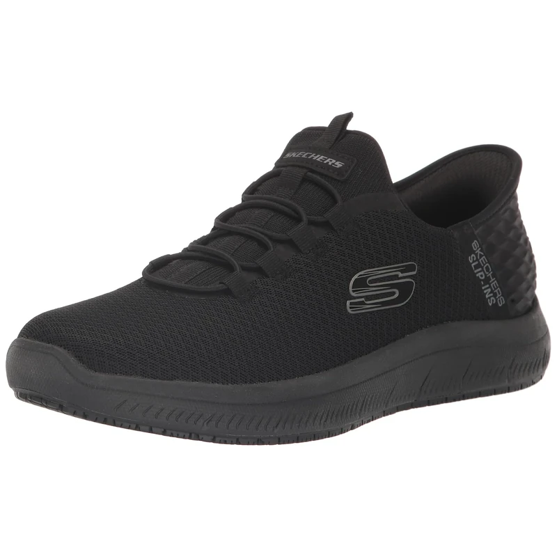Skechers Men's Summits Colsin Sr Hands Free Slip-Ins Sneaker, Black, 7.5