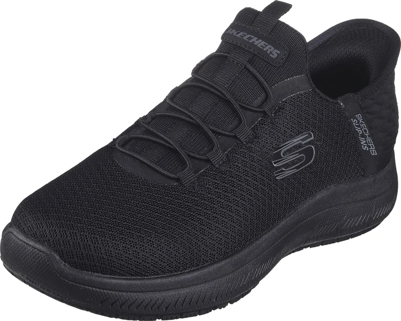 Skechers 200205-bbk Men's Sneaker, Black/White, 10 UK