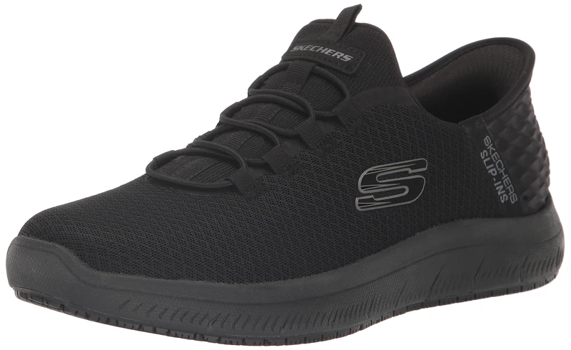 Skechers Men's Summits Colsin Sr Hands Free Slip-Ins Sneaker, Black, 6.5 UK