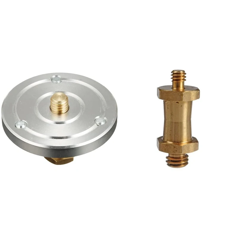 Manfrotto 208HEX 3/8-inch Camera Mounting PlatForm Adapter,black & 037 Camera Mounting Stud