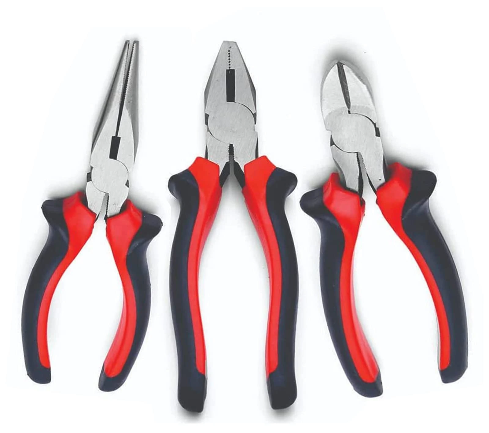 True Face Pliers Set 3 Pcs Side Cutter Sets Long Nose Pliers Wire Cutters Grips Tools 15cm