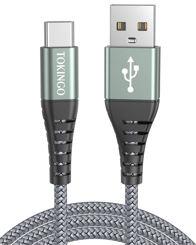 TOKINGO USB-C Charger Cable 1M 3A Fast Charge - QC 2.0/3.0, USB-A to C