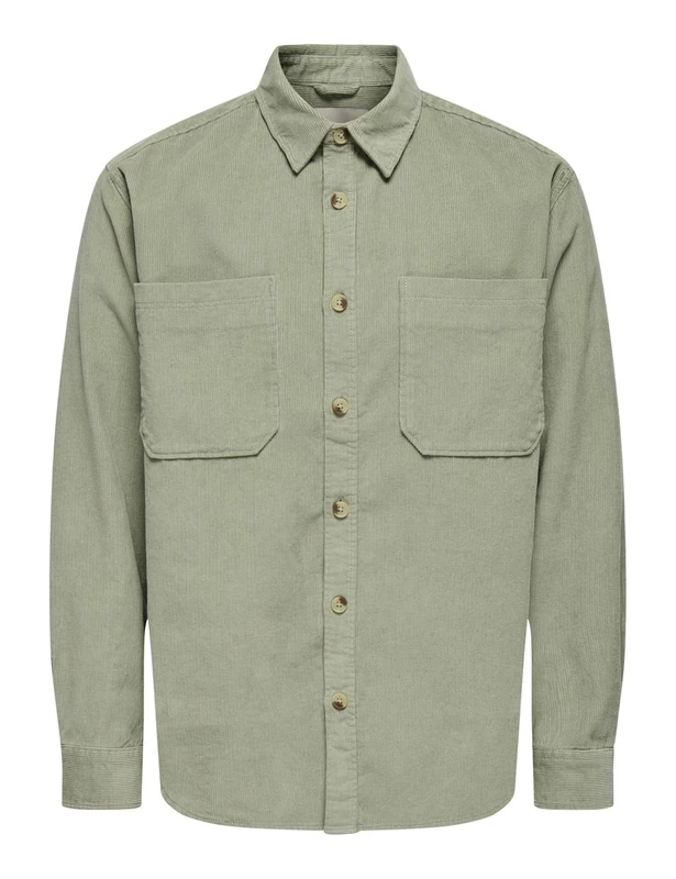 ONLY & SONS ONSALP Men's Shirt, Seagrass, XL
