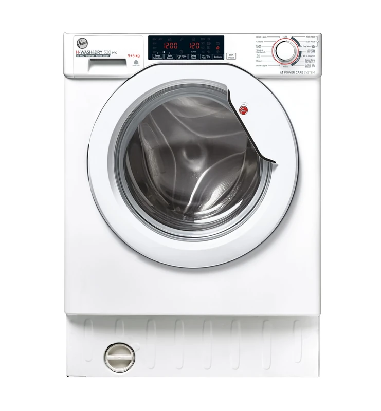 Hoover HBDOS 695TAME-80 Integrated Washer Dryer, 9/5kg Load, 1600RPM, White - A/D Rated