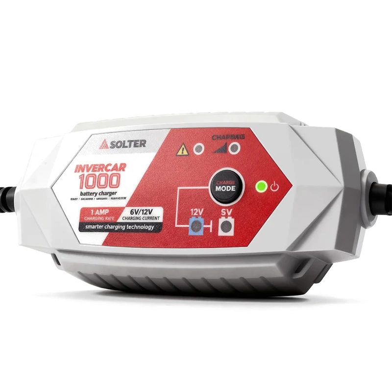 Smart Charger Battery Inverting 1000 6/12V 1A (Cars and Motorcycles) Solter