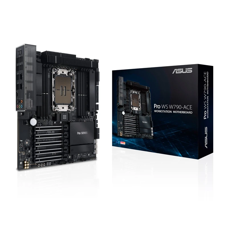 Asus PRO WS W790-ACE, Workstation, Intel W790, LGA4677, CEB, 8 DDR5, 10G & 2.5G LAN, IPMI Remote Management, SlimSAS, PCIe5, 2x M.2