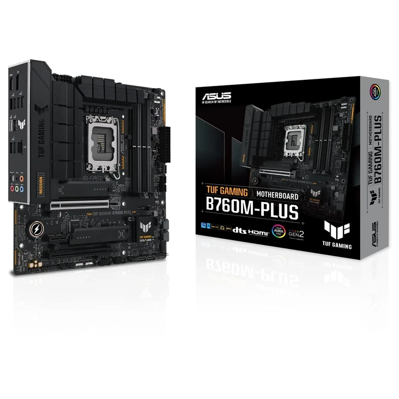 Asus TUF GAMING B760M-PLUS, Intel B760, 1700, Micro ATX, 4 DDR5, HDMI, DP, 2.5G LAN, PCIe5, 2x M.2