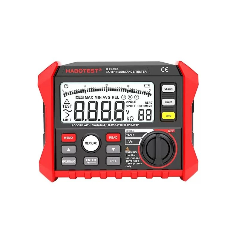 Habotest HT2302 Digital Earth Resistance Tester - Image 1