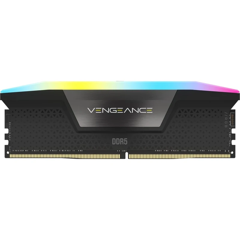 CORSAIR VENGEANCE RGB DDR5 48GB (2x24GB) DDR5 7000MHz C40 Intel Optimised Desktop Memory (Dynamic Ten-Zone RGB Lighting, Onboard Voltage Regulation, Custom XMP 3.0 Profiles) Black