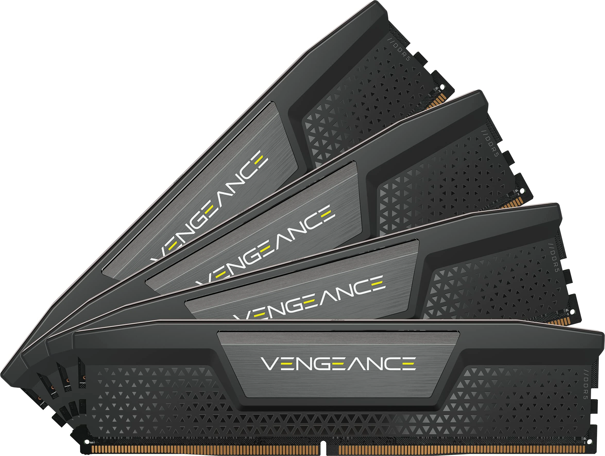 CORSAIR VENGEANCE DDR5 192GB (4x48GB) DDR5 5200MHz C38 Intel Optimised Desktop Memory (Onboard Voltage Regulation, Custom XMP 3.0 Profiles, Compact Form-Factor, Solid Aluminum Heatspreader) Black
