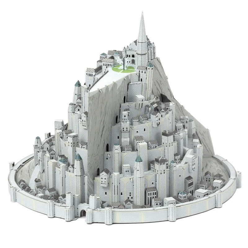 Metal Earth Fascinations Lord of The Rings Minas Tirith Tower of The Guard, Laser Cut 3D Construction Kit, 4 Metal Plates, Ages 14+