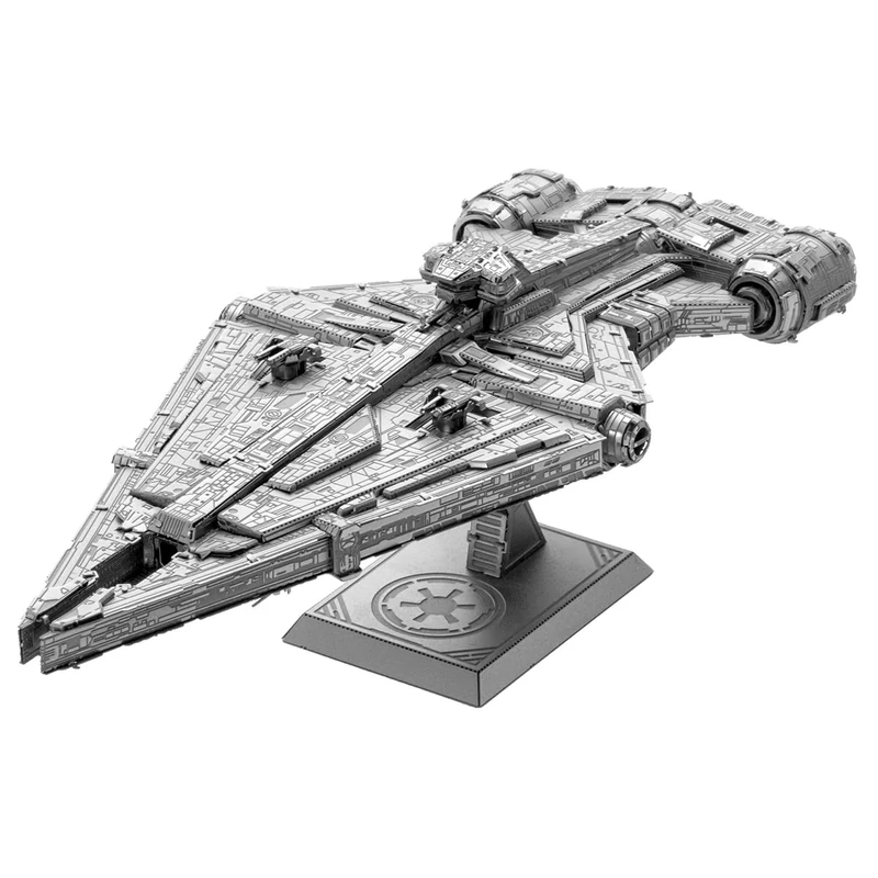 Metal Earth Fascinations ICX233 Metal Kits - Star Wars Imperial Light Cruiser, Laser-Cut 3D Construction Kit, 3D Metal Puzzle, DIY Model Kit with 2 Metal Boards, from 14 Years