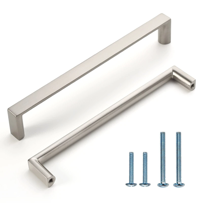KNOKLOCK 10 Pack 6.3 Inch Brushed Nickel Cabinet Pulls, Kitchen Hardware