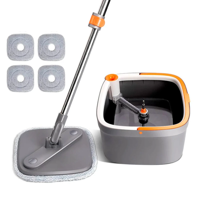 Sistema Joybos Easy Washing Square Spin Mop & Bucket with 4 Recargas