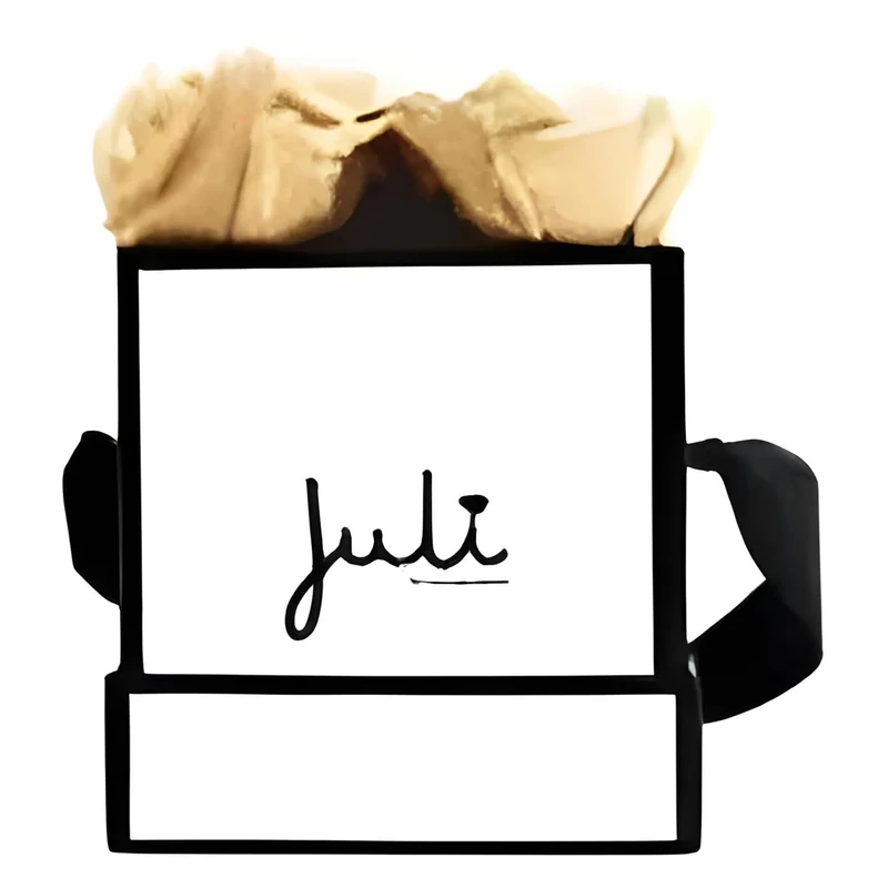 Juli Champagne Roses Square XS White