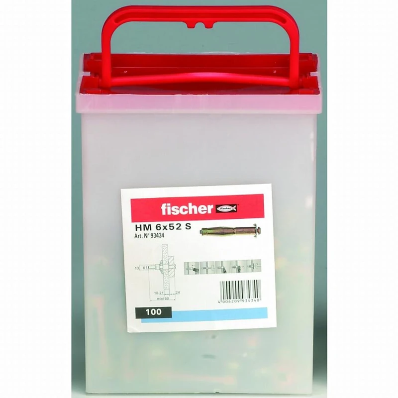 FISCHER Box of 100-93433 Hollow Body Dowel HM 6 x 37S PP Box
