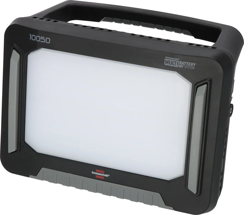 Brennenstuhl Professional Multi Battery LED Hybrid Work Light 10053 MH (12500lm, IP55, Compatible with 18V Batteries from 11 Different Manufacturers, 5m Cable, Without Battery, Engineered in Germany)