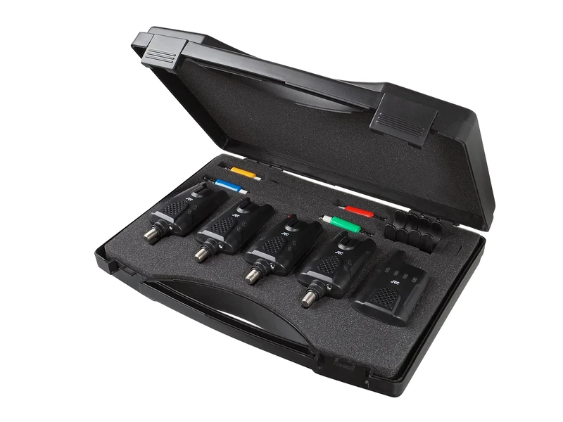 JRC Radar CR 4+1 Bite Alarm Kit – Complete Set of Fishing Bite Alarms, Perfect Fishing Alarms for Carp Anglers, Unisex, Black