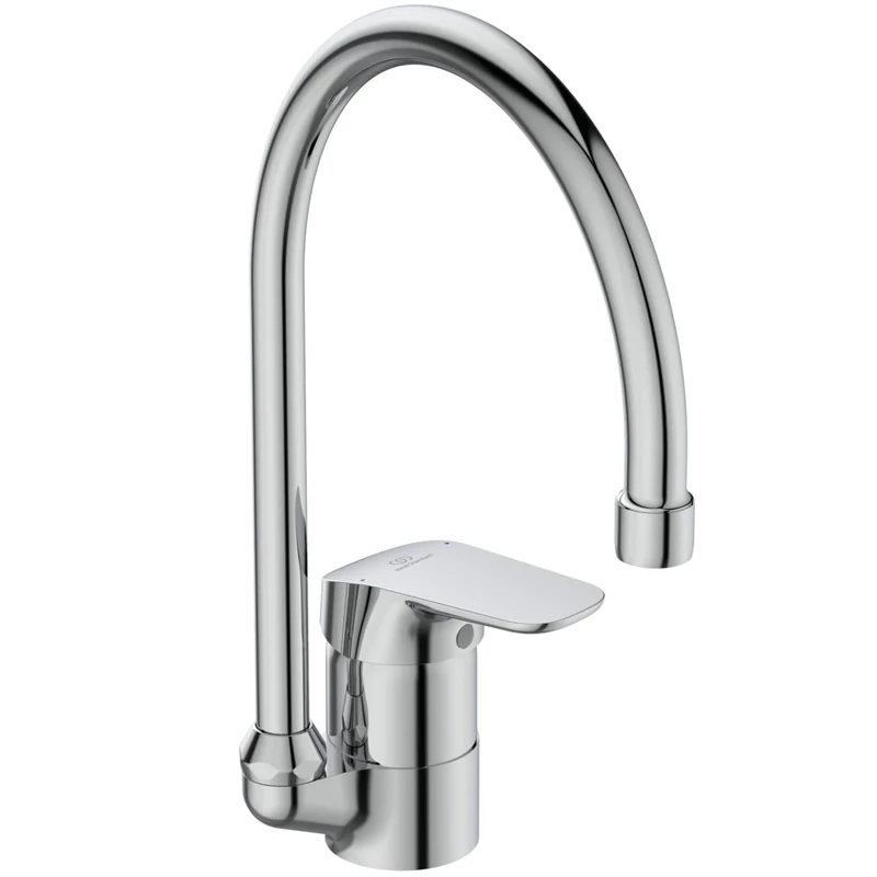 Ideal Standard - Ceraflex, Single Lever Tubular high spout Mixer with Horizontal Handle, Chrome