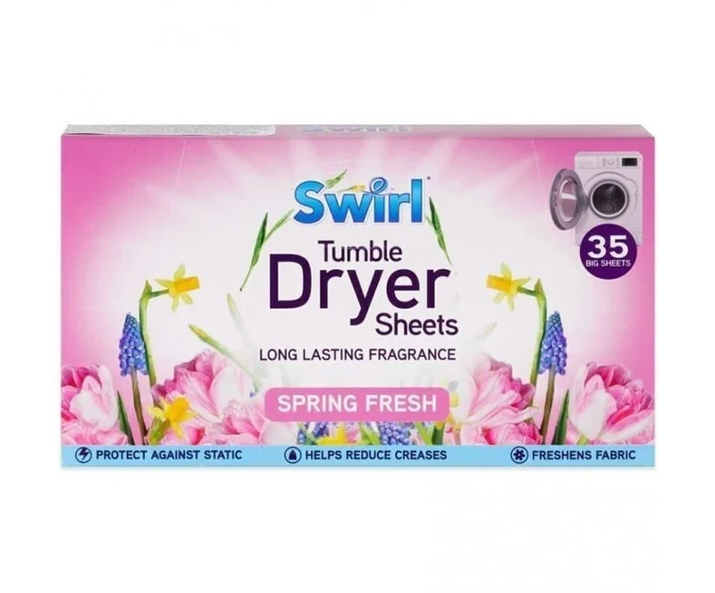 Spring Fresh Tumble Dryer Laundry Sheets 35 Pack For Fresh Clothes and Linen