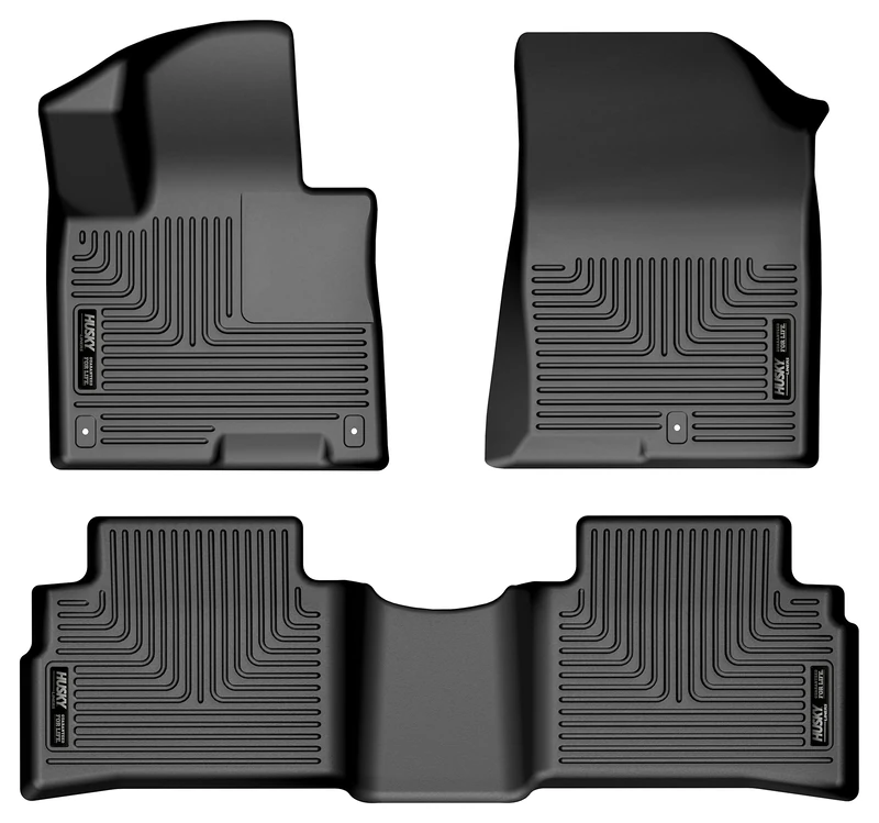 Husky Liners - Weatherbeater | Fits 2023 Kia Sportage, Front & 2nd Row Liners, Black-3 Pc. | 95221 - Image 1