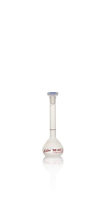 RS PRO Laboratory Bottle Measuring Flask PP 50 ml Scale Narrow Neck
