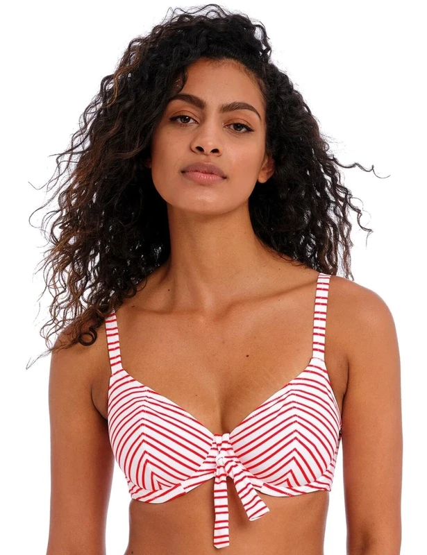 Freya New Shores Plunge Bikini Top Chilli Red 28DD