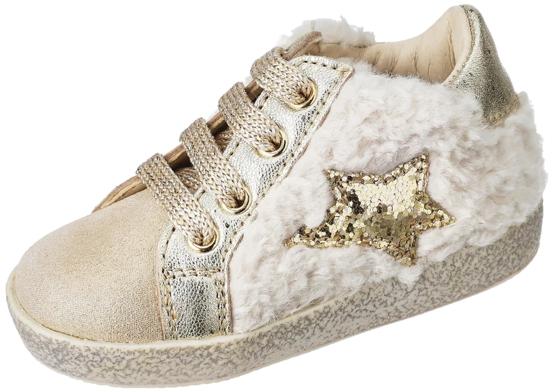 Falcotto Boy's Girl's Falcotto Alnoite High Crib Shoe, Platinum Beige, 7.5 UK Child