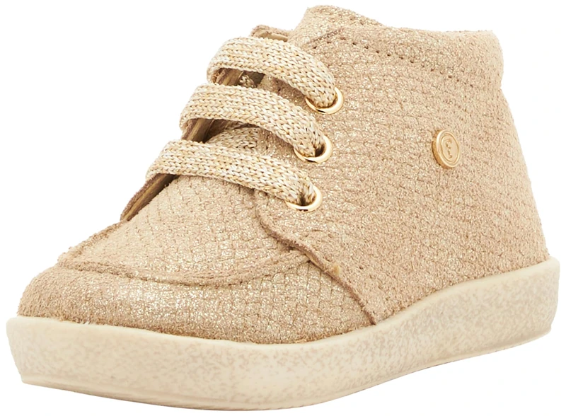 Falcotto Boy's Girl's Falcotto Ostrit Crib Shoe, Platinum, 6 UK Child