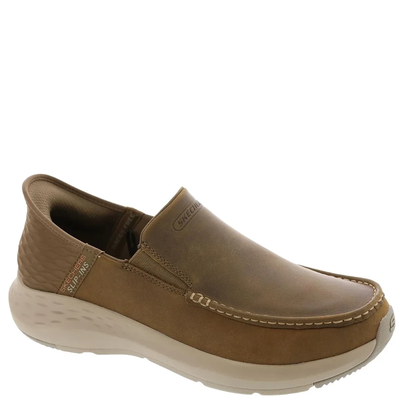 Skechers Men's Parson-Oswin Loafer, Desert, 14 UK Wide, Relaxed Fit, Work