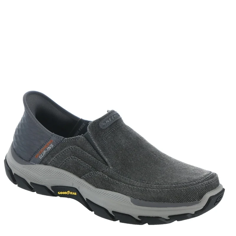 Skechers Men's Respected-Holmgren Slip-in Loafer, Charcoal, 11.5 Wide