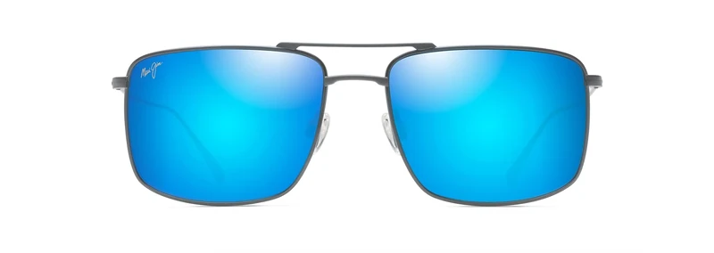 Maui Jim Unisex Sunglasses, Blue Hawaii Aeko Dove Gre, Unica, Blue Hawaii Aeko Dove Gre, One Size