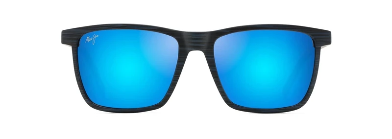 Maui Jim Disposable Rectangular Sunglasses with Patented Polarized Plus2 Lenses, Blue Hawaii One Way Dark, One Size