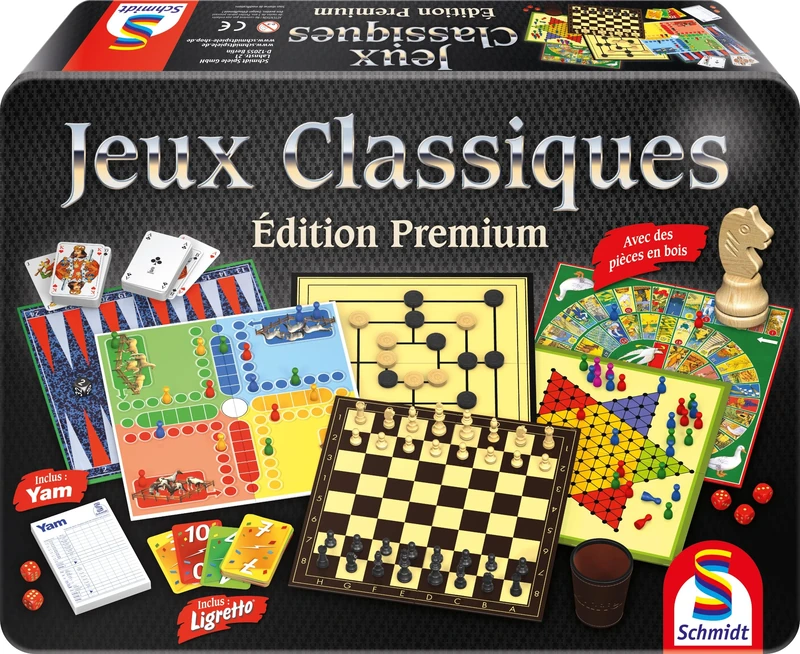 Schmidt Spiele 88263 Premium Metal Box - Games Collection - Image 1
