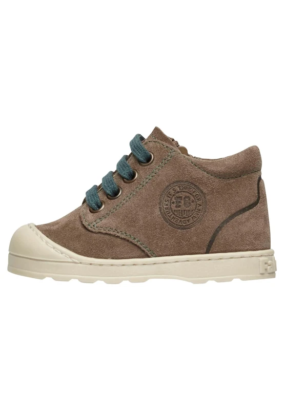 Falcotto Falcotto Labloom Zip Crib Shoe, Light Brown Green Bottle, 3.5 UK Child - Image 1